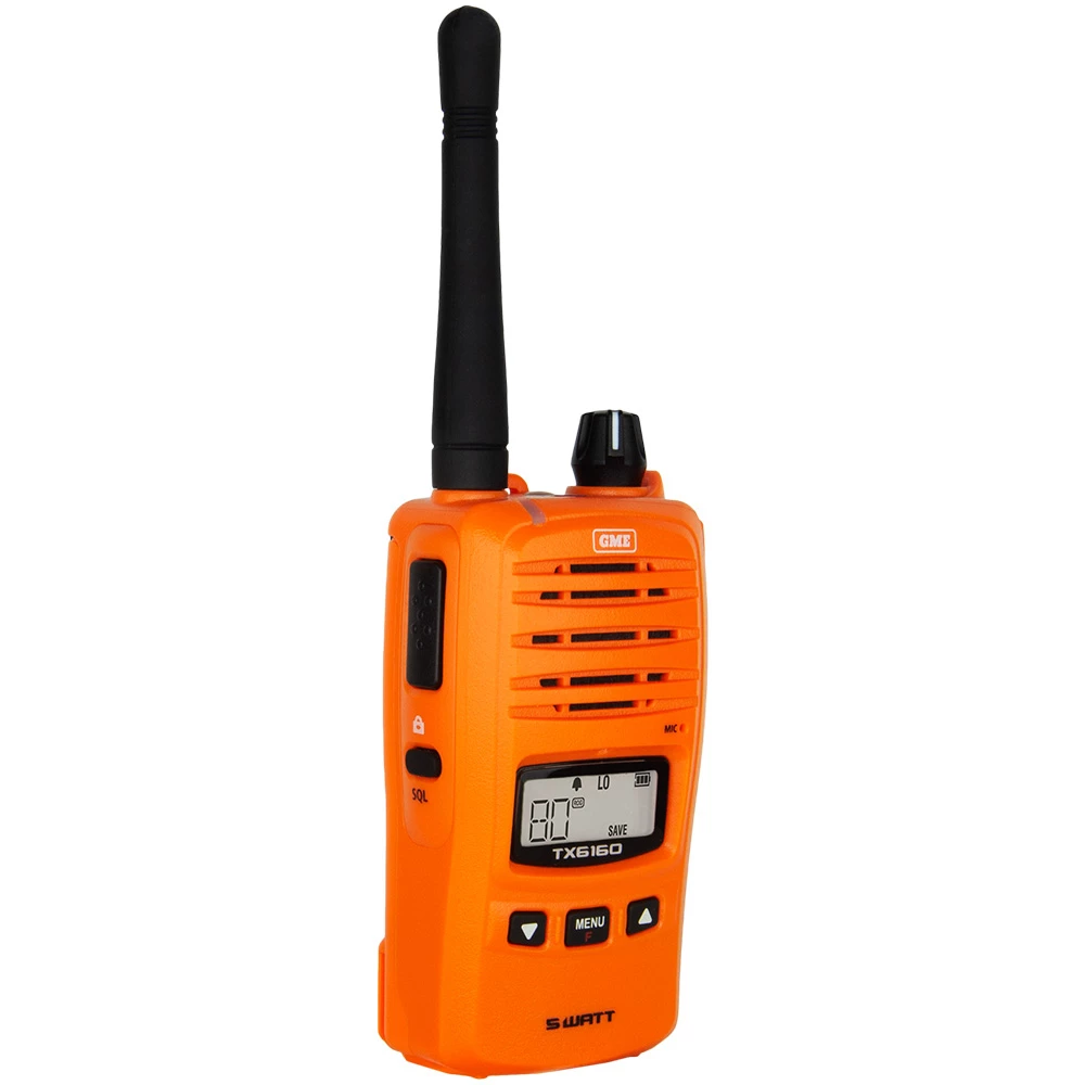 Best Sale ๐ฏ GME TX6160XO IP67 Handheld UHF CB Radio 5/1W Blaze Orange โค๏ธ